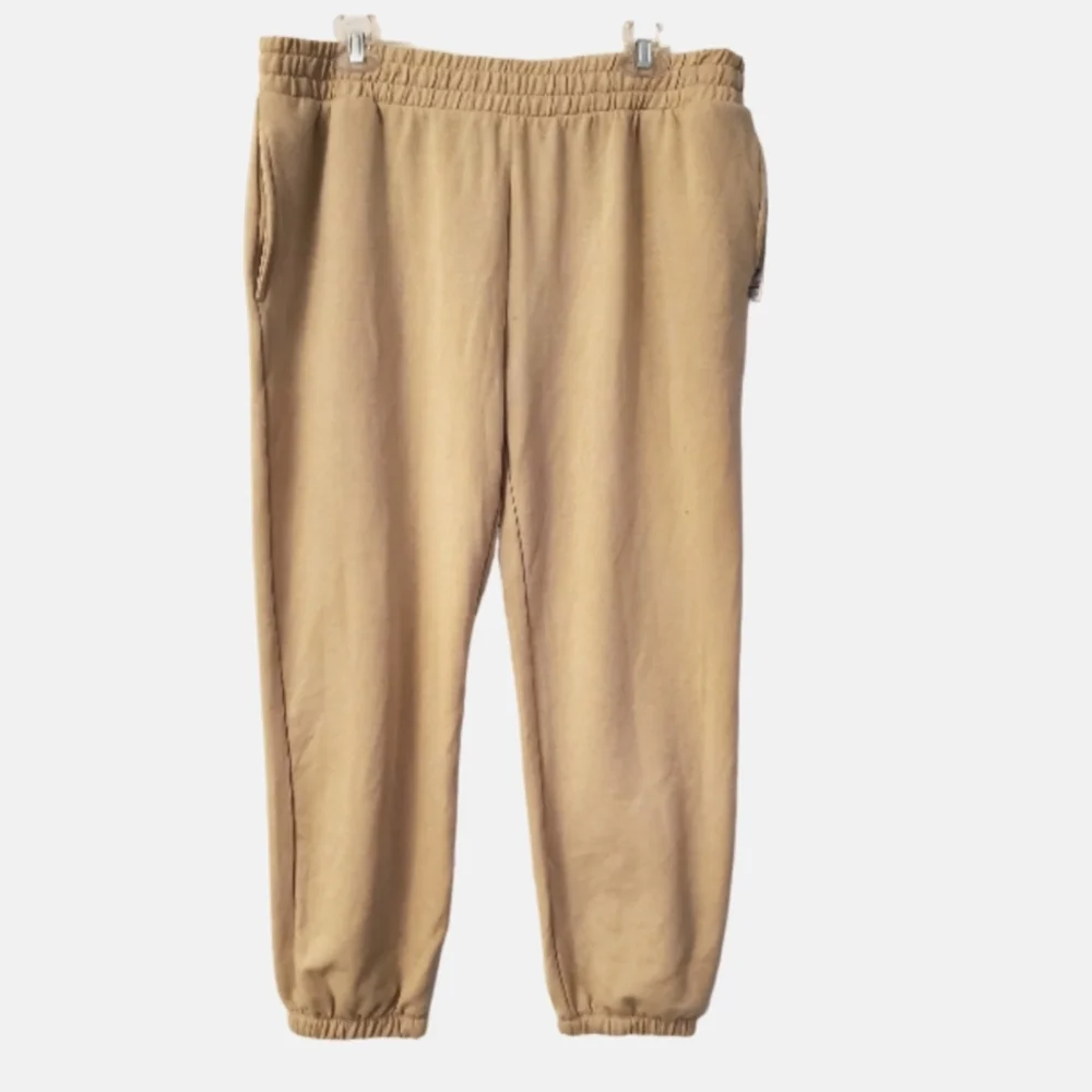 Zella L Cropped sweatpant Joggers mustard L NWT - Picture 2 of 6